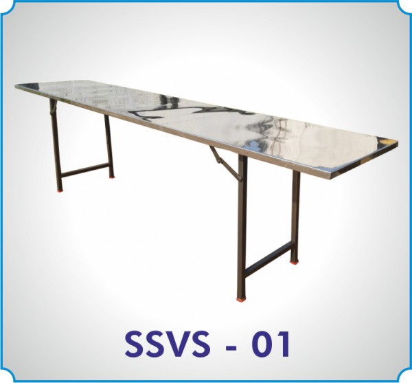 4 Seeter SS Folding Table