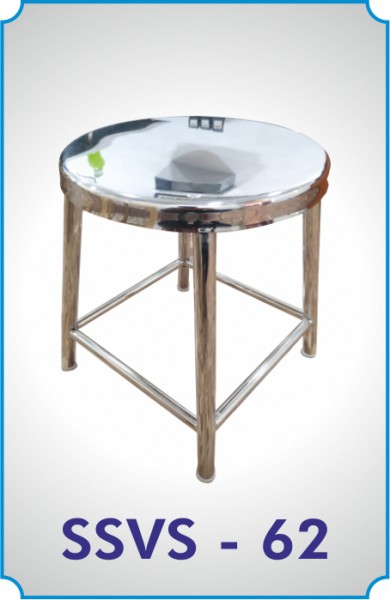 Polished Round SS Stool