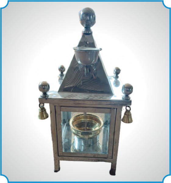 SS Oil Lantern with Glass Cover